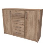 Nábytek Mikulík Komoda AURA 2 - hl. 43 cm ROZMĚR: (š/v/h) 100 x 86 x 43 cm