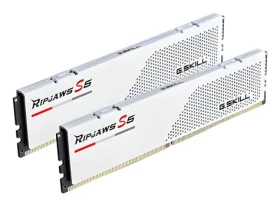 G.Skill Ripjaws S5 White 32GB (2x 16GB) 6000MHz / DDR5 / CL28 / 1.4V / DIMM / Non-ECC / Unbuffered / XMP 3.0 (F5-6000J2836G16GX2-RS5W)