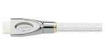 Python HDMI 2.0 kabel bílá / HDMI kabel / 4K 4096×2160 px / 60 Hz / 0,5 m / nylonový oplet (GC-M0160)