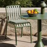 HAY Venkovní sedák Palissade Olive 37 × 37 cm, zelená barva, textil