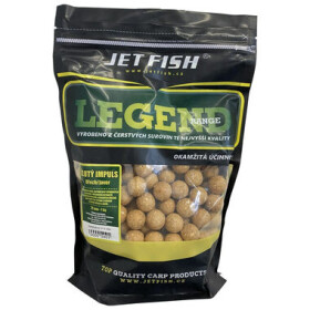 Jet Fish Boilie Legend Žlutý impuls + Ořech/Javor 250g 24mm (000520)