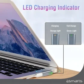 4smarts Adaptér USB-C - MagSafe 2 hvězdná šedá / Adaptér / 100W PD / pro MacBook Air a Pro (540466)