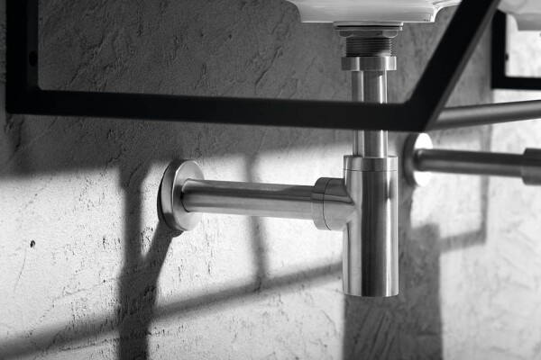 SAPHO - MINIMAL umyvadlový sifon 5/4", odpad 32, nerez mat MI036