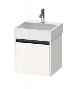 DURAVIT - Ketho.2 Umyvadlová skříňka 44x48x46 cm, 1 zásuvka, lesklá bílá K25074022220000
