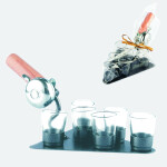 Divja.cz Zednická lžíce 6x panák