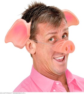 Ptakoviny.cz Prasečí plastové uši na gumičku, ideální na karnevaly a tematické párty.