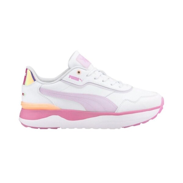 Růžovo-bílé dámské tenisky Puma R78 Voyage Candy - Dámské