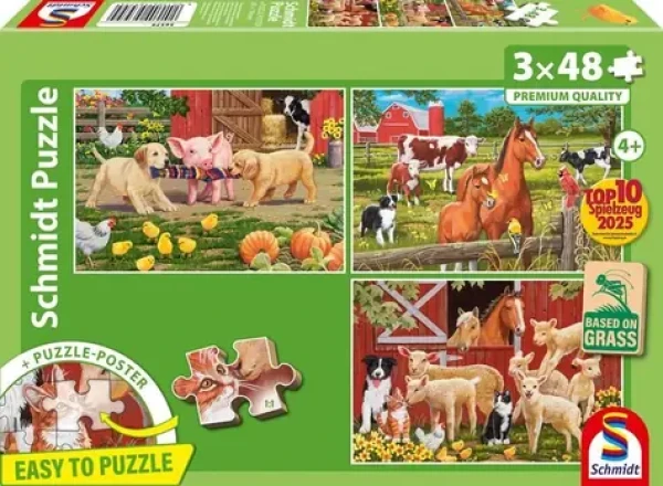 SCHMIDT Puzzle Zvířata na farmě
