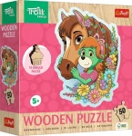 Trefl - Puzzle - Dřevěné obrysové puzzle Treflíci: Šťastná rodina