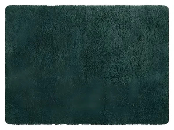 MSV MICROFIBER tmavě zelená / Koupelnová předložka / 50 x 70 cm / mikrovlákno / protiskluzová