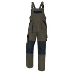 Montérkové kalhoty MAX s laclem 100% bavlna, 260g/m2 hnědo-černé DOPRODEJ!!