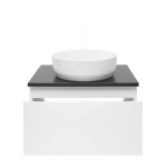 Koupelnová skříňka s krycí deskou SAT B-WAY 59x30x45 cm bílá lesk BWAY60WZ BWAY60WZ