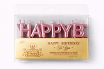 Dortové svíčky "Happy Birthday" růžovo-zlaté 13ks