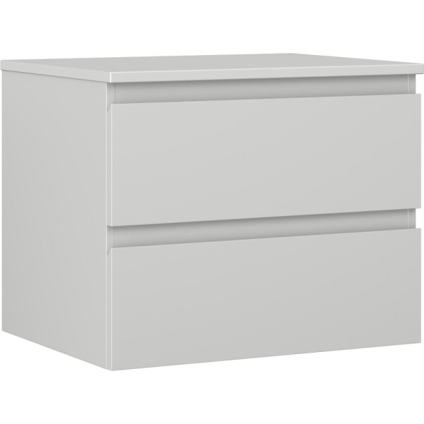 MEXEN/S - Orio koupelnová skříňka pod umyvadlo 60 cm s deskou, 2 zásuvky, šedá mat 91A10-06047-2-BFFC62