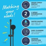 GROHE - Vitalio Start Set sprchové hlavice, tyče a hadice, 2 proudy, matná černá 279482431