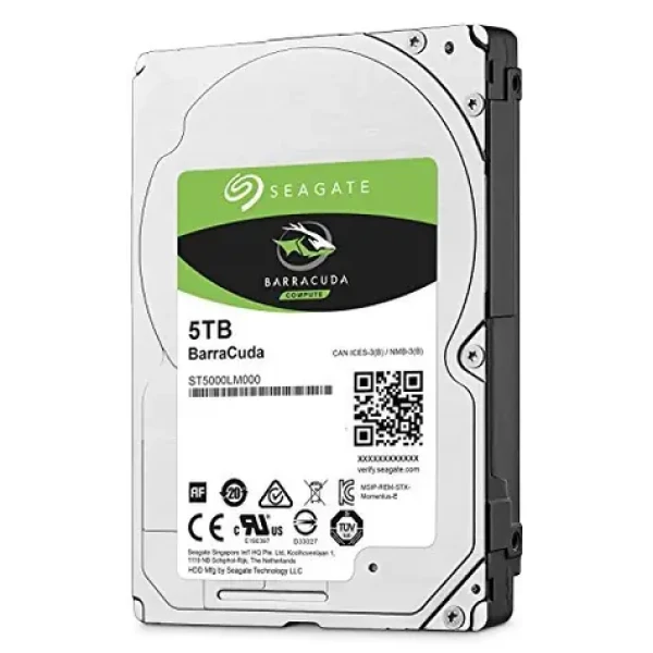 Seagate BarraCuda 5TB / HDD / 2.5 SATA III / 5 400 rpm / 128MB cache / bulk (ST5000LM000)