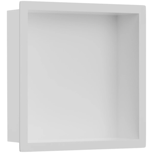 CERANO - Zápustná polička/nika s okrajem do obkladu - bílá matná - 30x30x10 CER-8050BD80241