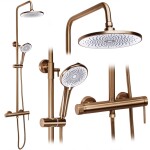 REA - Sprchový set Foss Clif Brush Copper REA-P3914