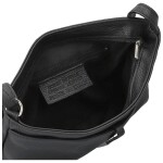 Módní dámská kožená crossbody kabelka Ofelie, černá