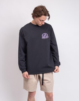 Tričko Gramicci Equipped For Dirt L/S Tee VINTAGE BLACK