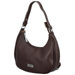 Trendy dámská koženková kabelka na rameno Tricia, tmavě hnědá