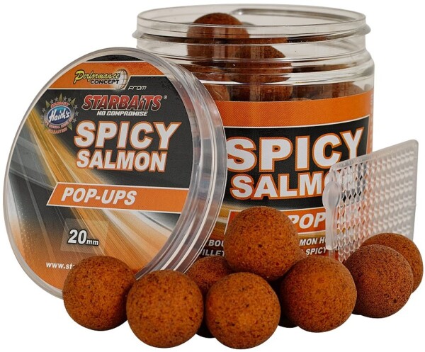 Starbaits Plovoucí boilies Pop Up Spicy Salmon 50g,Starbaits Plovoucí boilies Pop Up Spicy Salmon 50g