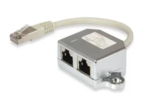 Equip Splitter Cat5e RJ45-2xRJ45 stříbrná / Splitter / FTP / 0,15 m (127608)