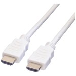 Value HDMI kabel Zástrčka HDMI-A, Zástrčka HDMI-A 5.00 m bílá 11.99.5705 High Speed HDMI s Ethernetem HDMI kabel