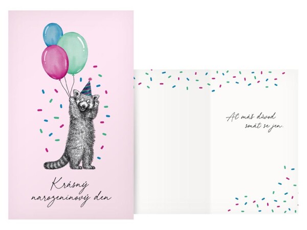 Přání k narozeninám medvídek mýval Přání k narozeninám medvídek mýval