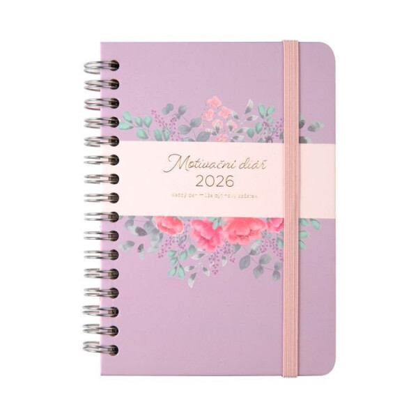 Diář 2026 kroužkový A6