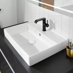 VILLEROY & BOCH - Collaro Umyvadlo 600x470 mm, s přepadem, otvor pro baterii, CeramicPlus, Stone White 4A336GRW