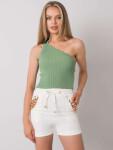 Khaki asymetrický top ONE SIZE