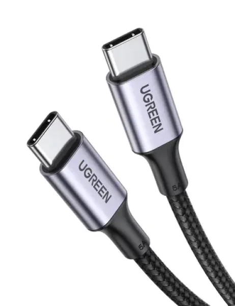 UGREEN US316 Nabíjecí kabel USB-C (M) - USB-C (M) 1 m černá / QC3.0 (70427)