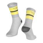 Ponožky FORCE STRIPE dlouhé, šedé (barva šedá, velikost L/XL)