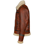 Pánská Kožená Zimní Bunda Bomber Dorian Pravý Kožíšek Brixton Velikost: S