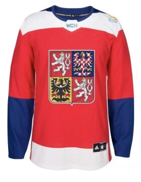 Dres české hokejové reprezentace Adidas World Cup 2016 Authentic Jersey - Red Velikost: XL