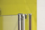Aquatek - Glass B4 110 sprchové dveře do niky dvoukřídlé s pevnou stěnou 106,5-110cm, barva rámu chrom, výplň sklo - čiré GLASSB4110-176