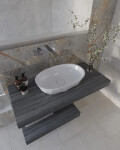 Umyvadlo na desku SAT Meda 56x37 cm bez otvoru pro baterii SATME5637 SATME5637