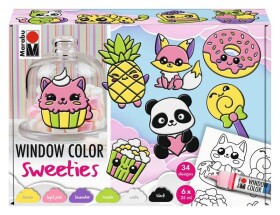Sada slupovacích barev Kids Window Color set Sweeties, 6 × 25 ml