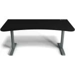 AROZZI ARENA Gaming Desk Frozen Grey Black / Herní stůl / D:160cm / Š:82cm / V:71cm-81cm (ARENA-FG-BK)