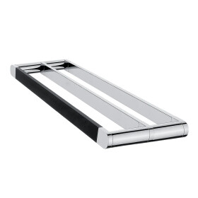 Nimco Nava chrom - černá mat držák na ručníky dvojitý 58 cm NA 28061D NA 28061D