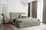FRONTI Postel MODEL 02 160x200 světlezelená - MAGIC VELVET 2243