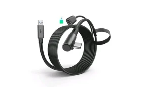 Kiwi design 5M Link Cable with charing 5m černá / kabel pro virtuální realitu / 18W / USB 3.2 (QC-8U/HJT-542)
