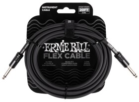 Ernie Ball Flex Instrument Cable Straight/Straight 20ft Black