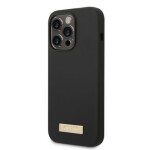 Pouzdro Guess Silicone Metal Logo MagSafe Kompatibilní iPhone 14 Pro Max černé