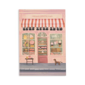 Konges Sløjd Mini omalovánky pro děti Caketastic – pink, růžová barva, papír