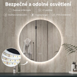 CERANO - Koupelnové LED zrcadlo Verido - Ø 90 CER-537370
