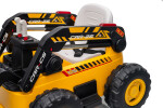 Mamido Dětský elektrický nakladač CAR-26A žlutý | 4x4 | RC 2.4Ghz | EKO kůže | 12V10Ah