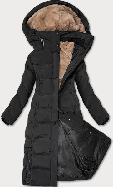 Černá hrubší dámská zimní bunda J Style (5M3233-392) odstíny černé XL (42)