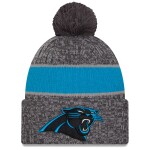 New Era Pánská zimní čepice Carolina Panthers NFL Gray 2023 Sideline Sport Knit